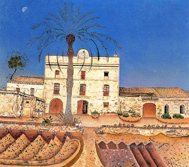 House with Palm Tree Joan Miro Oil Paintings